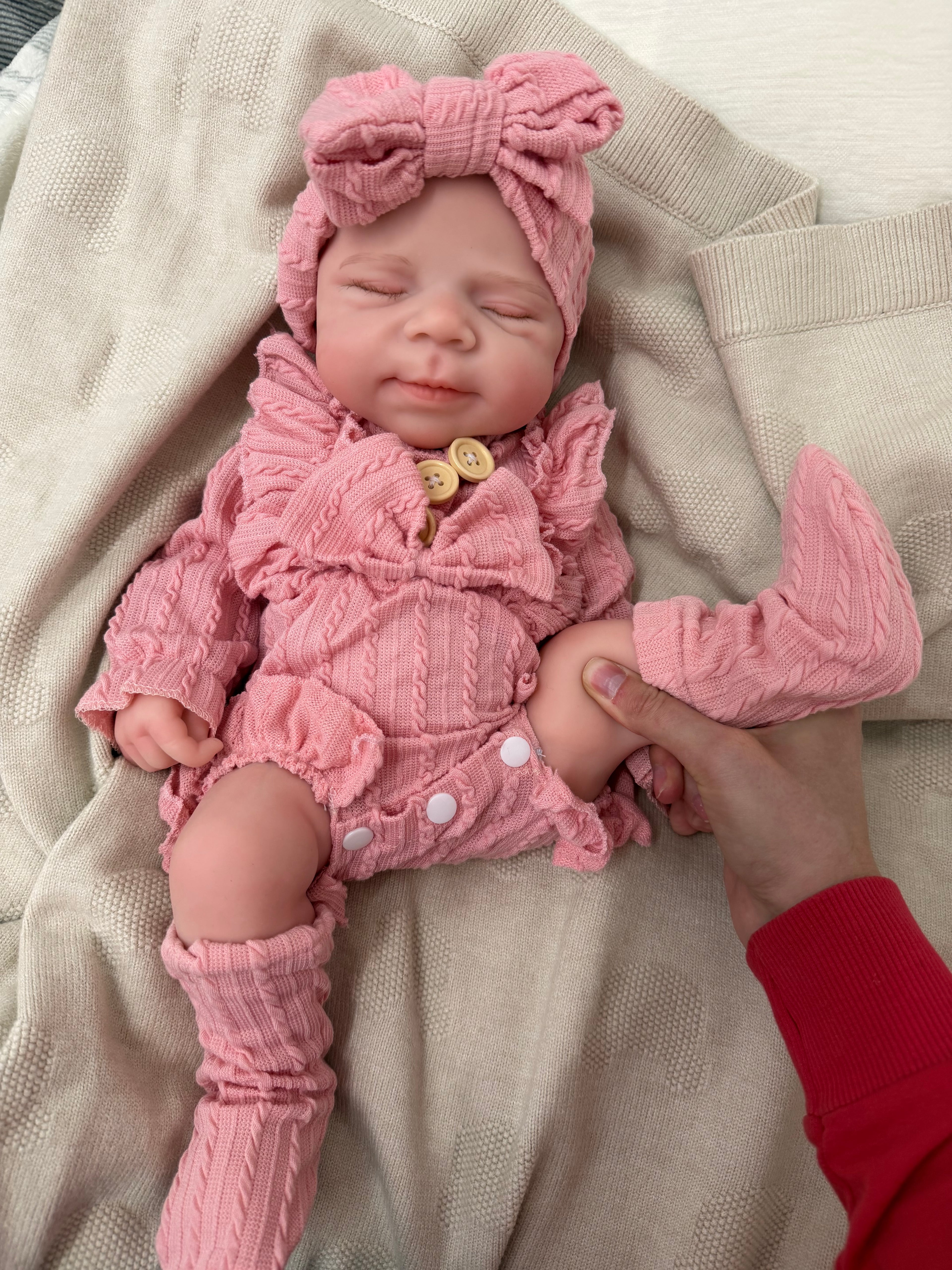 MIA - Realistic 100% Silicone Reborn Baby Doll 47cm, Squishy & Floppy