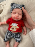 Mini LEO - Realistic 100% Silicone Reborn Baby Doll Boy 33cm, Squishy & Floppy