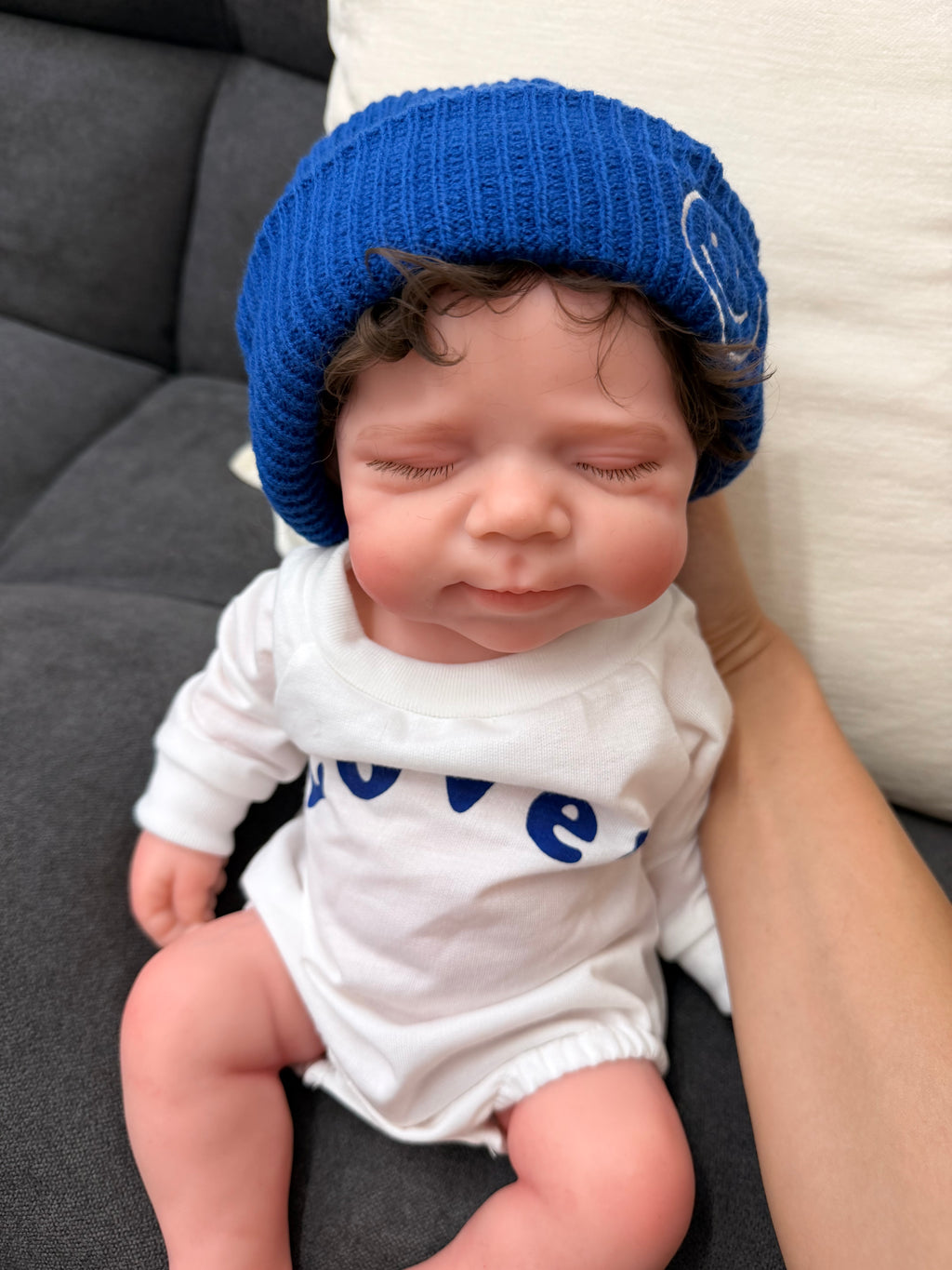 47cm Full Body Silicone Reborn Baby Boy with Hand-Rooted Nylon Hair – JACK | Dollsy