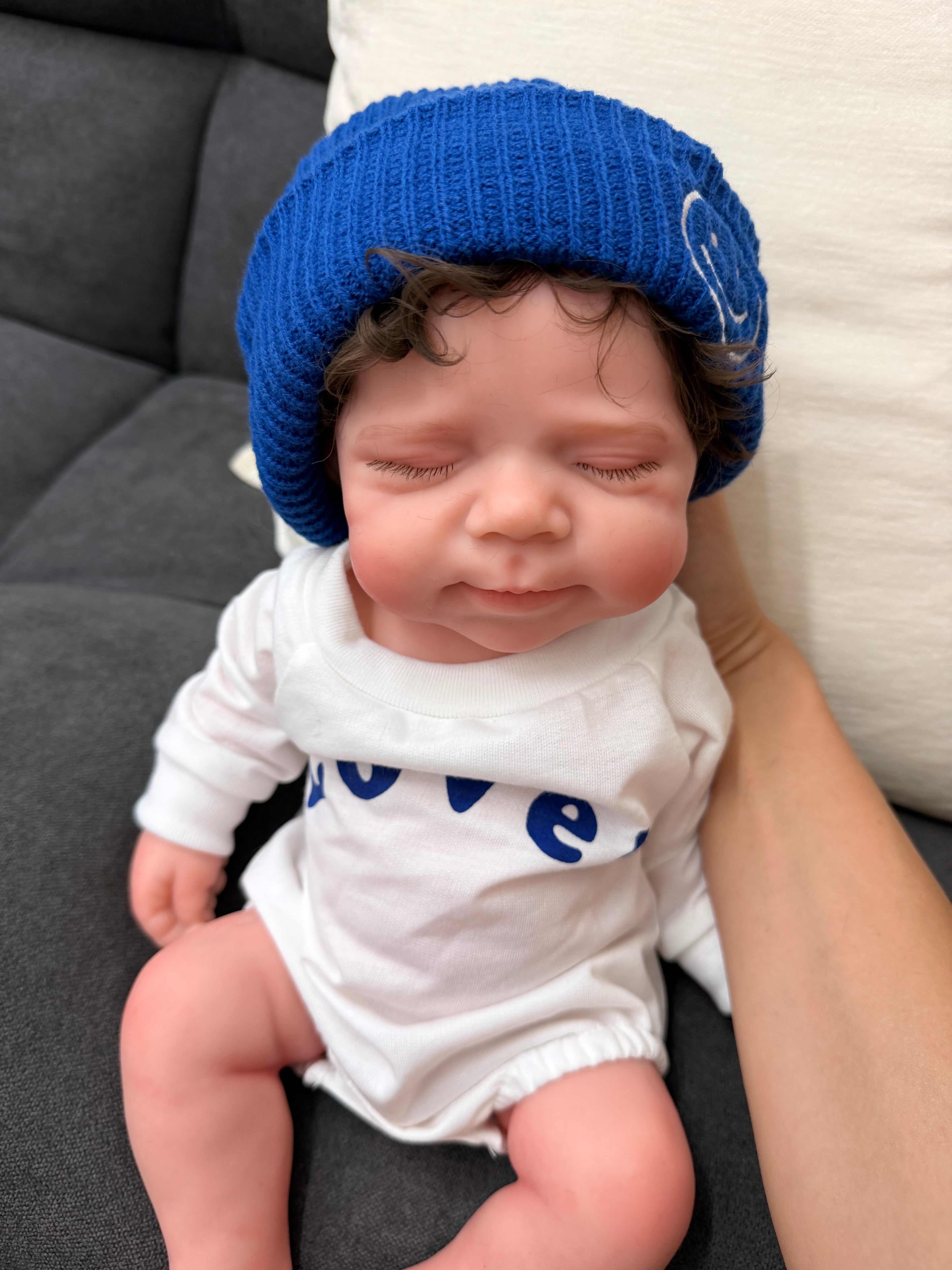 47cm Full Body Silicone Reborn Baby Boy with Hand-Rooted Nylon Hair – JACK | Dollsy