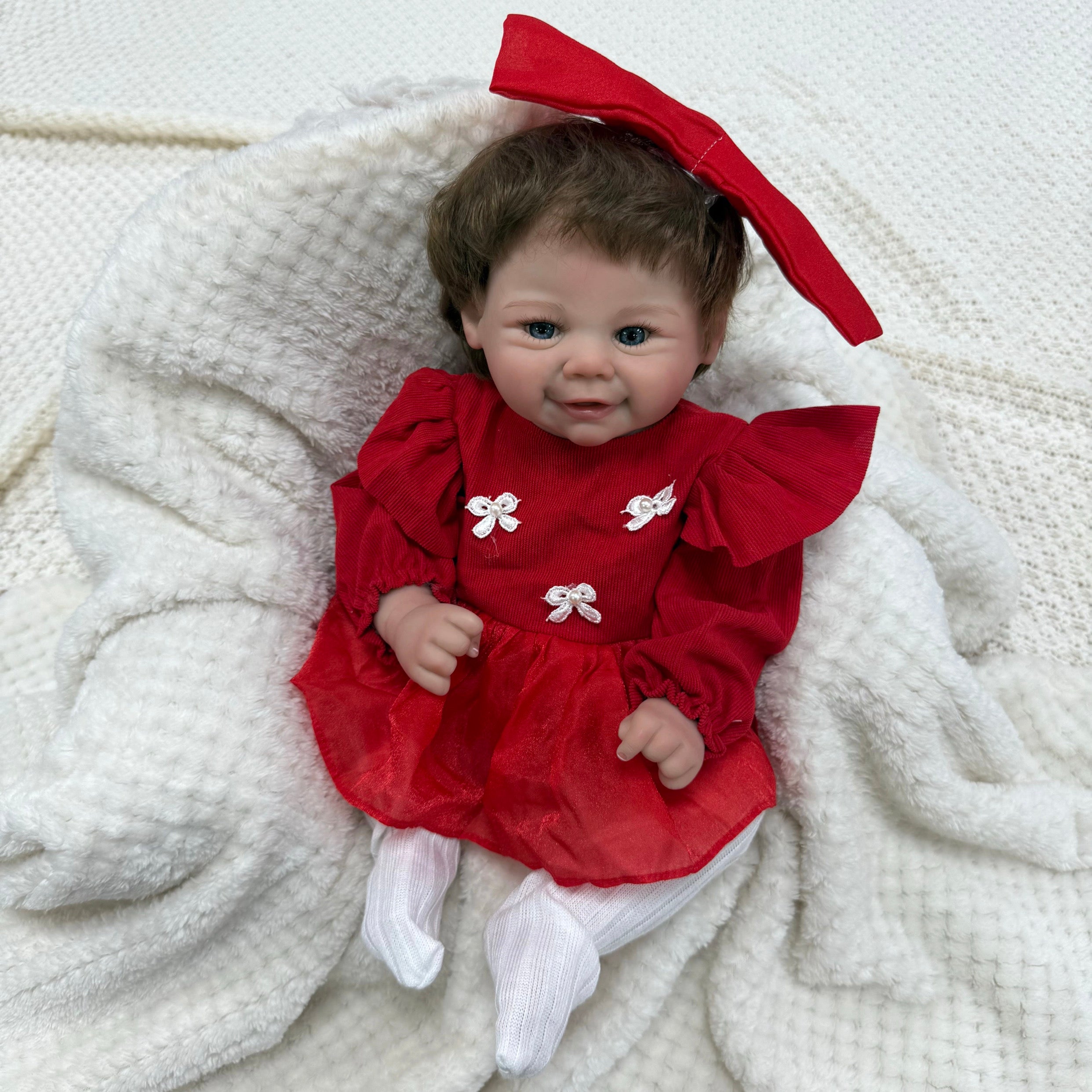 Realistic Full Vinyl Reborn Style Baby Girl – 47cm with Accessories