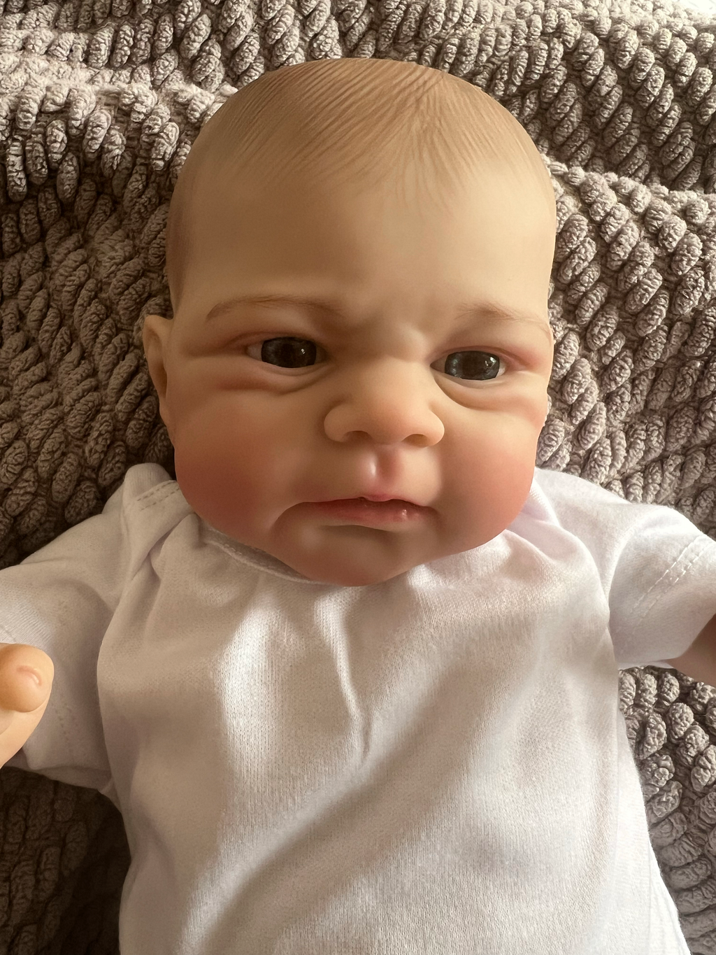 Realistic Reborn Baby Doll – 47cm Soft Cloth Body with Vinyl Limbs & Accessories