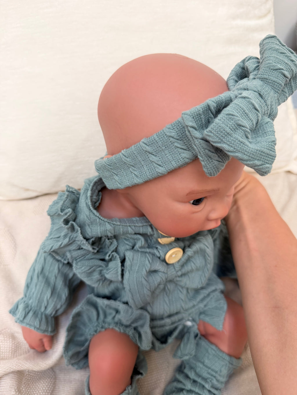KIM - (Dark Skin) Realistic 100% Silicone Reborn Baby Doll 47cm, Squishy & Floppy
