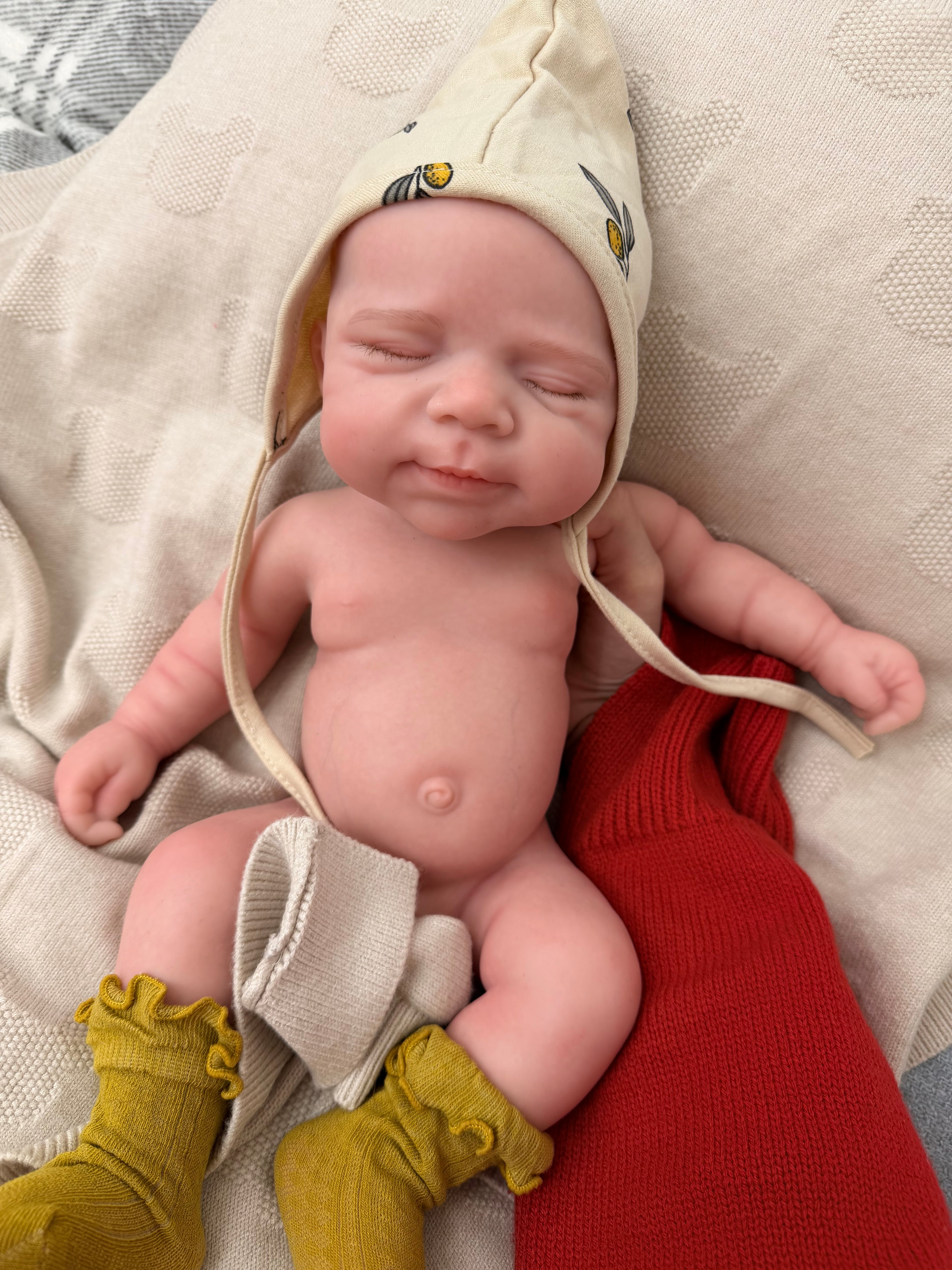 JACK - Realistic 100% Silicone Reborn Baby Doll Boy 47cm, Squishy & Floppy