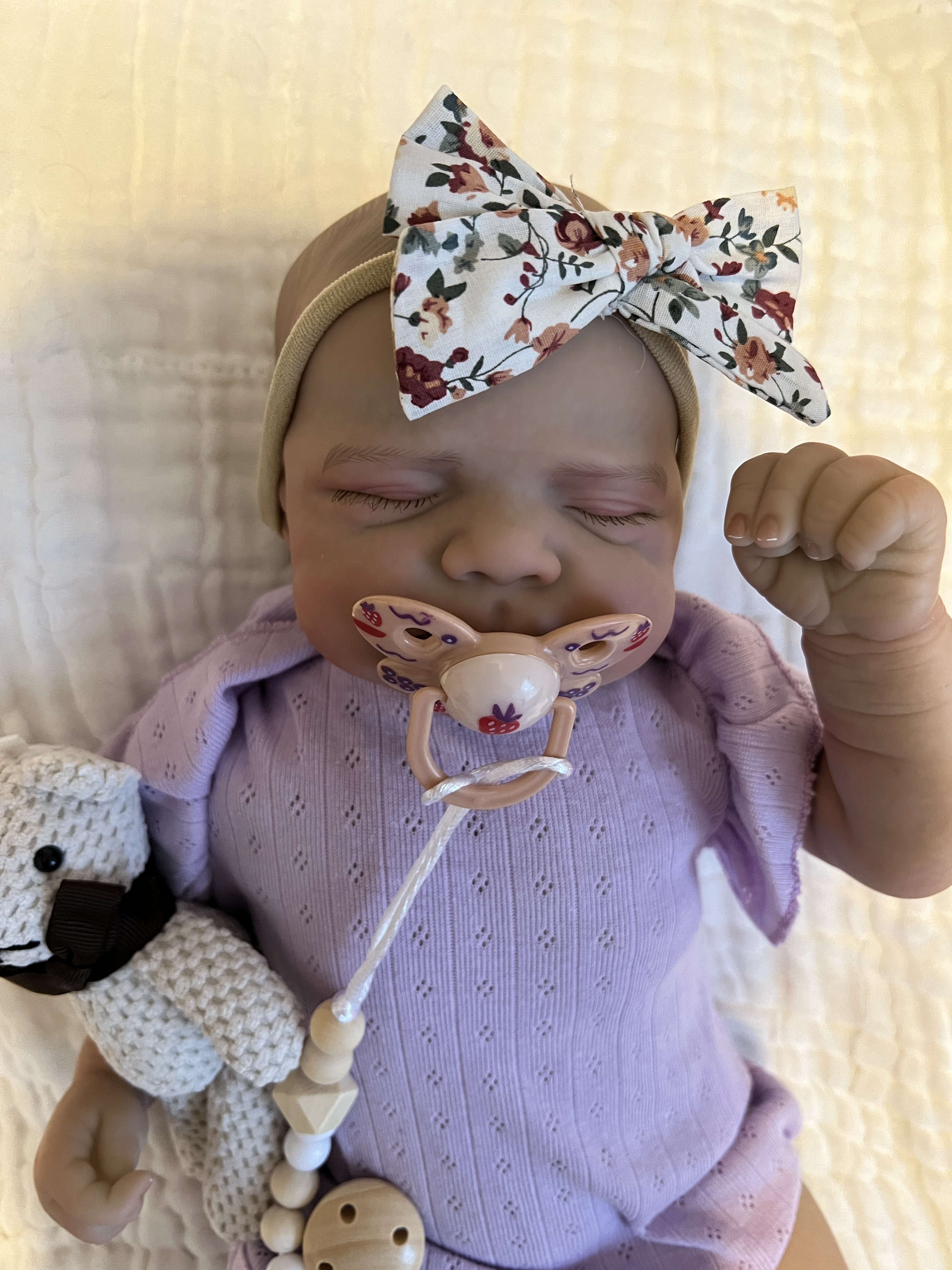 Realistic Reborn Baby Doll – 47cm Soft Cloth Body with Vinyl Limbs & Accessories