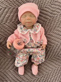 Realistic Silicone Baby Girl Doll – 33cm, Squishy & Floppy
