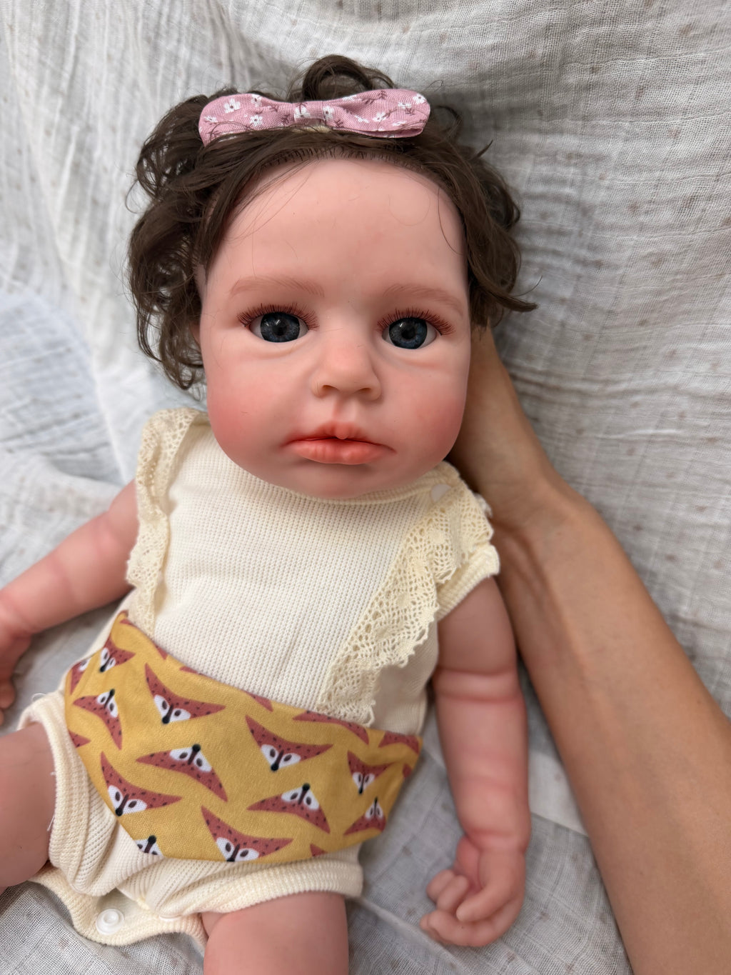 47cm Full Body Silicone Reborn Baby Girl with Rooted Nylon Hair – ISABELLA | Dollsy