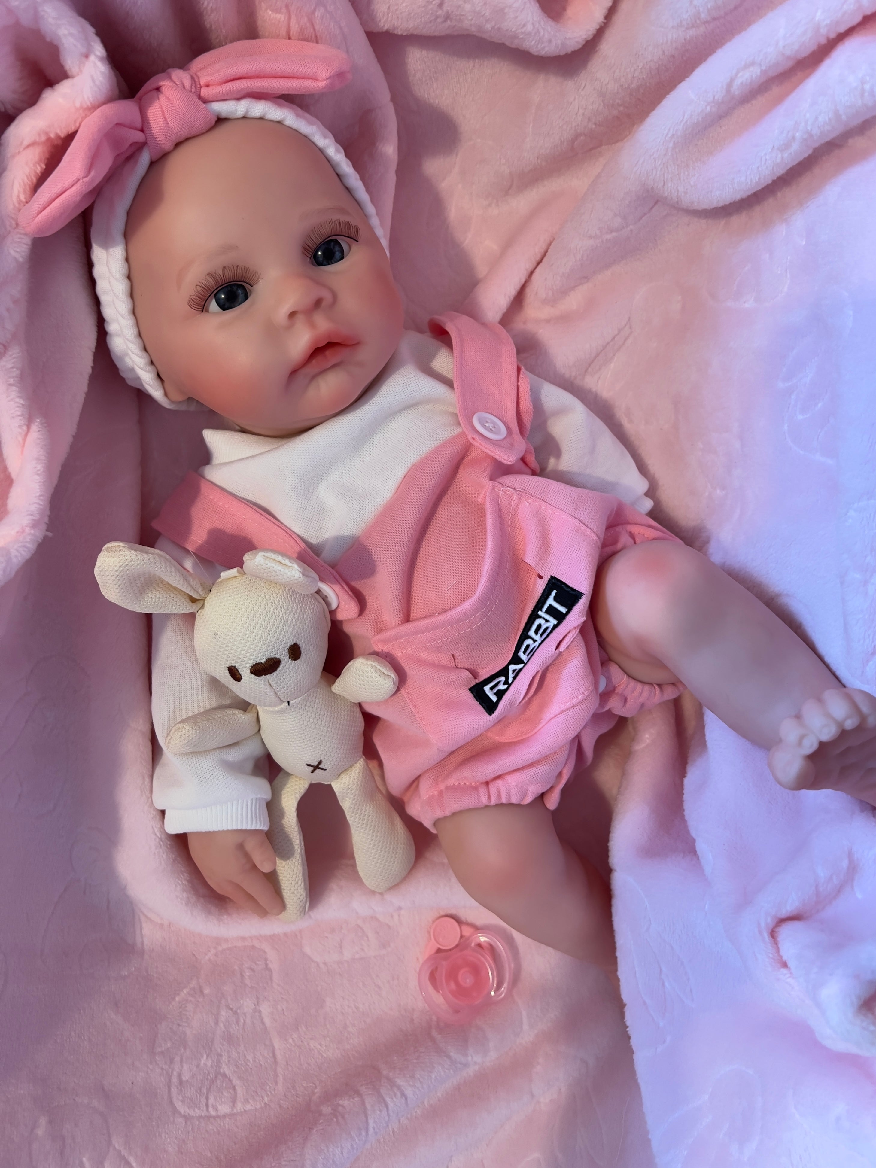 KIM - Realistic 100% Silicone Reborn Baby Doll 47cm, Squishy & Floppy