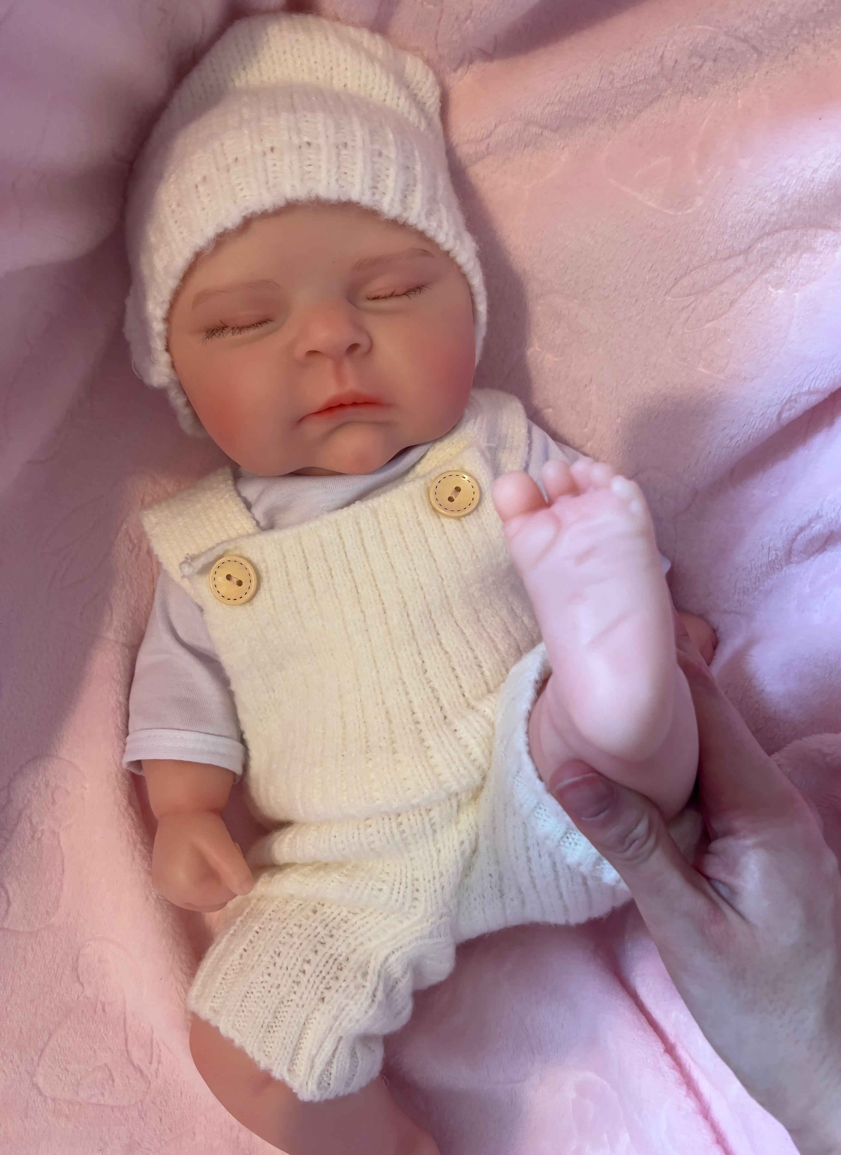 SUNNY - Realistic 100% Silicone Reborn Baby Doll 47cm, Squishy & Floppy