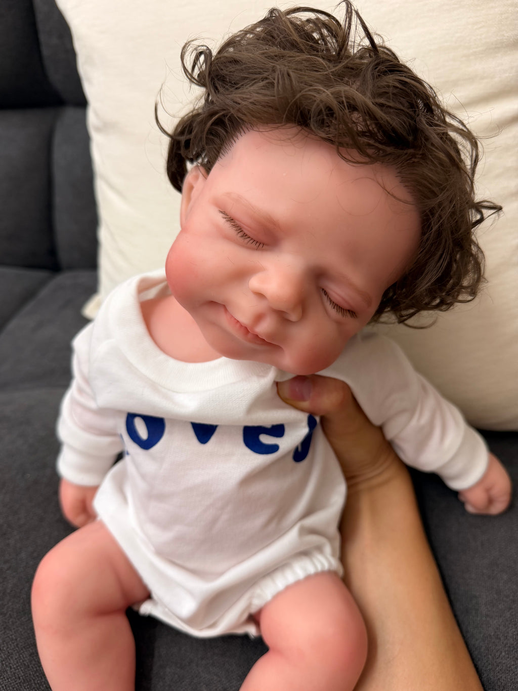 47cm Full Body Silicone Reborn Baby Boy with Hand-Rooted Nylon Hair – JACK | Dollsy