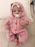 Realistic Reborn Baby Doll – 47cm Soft Cloth Body with Vinyl Limbs & Accessories