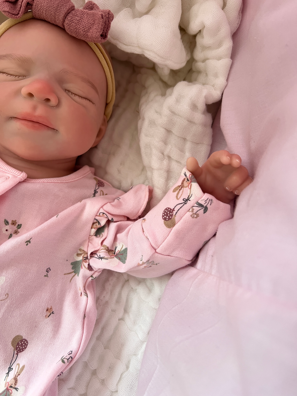 Realistic Silicone Baby Girl Doll – 45cm, Squishy & Floppy