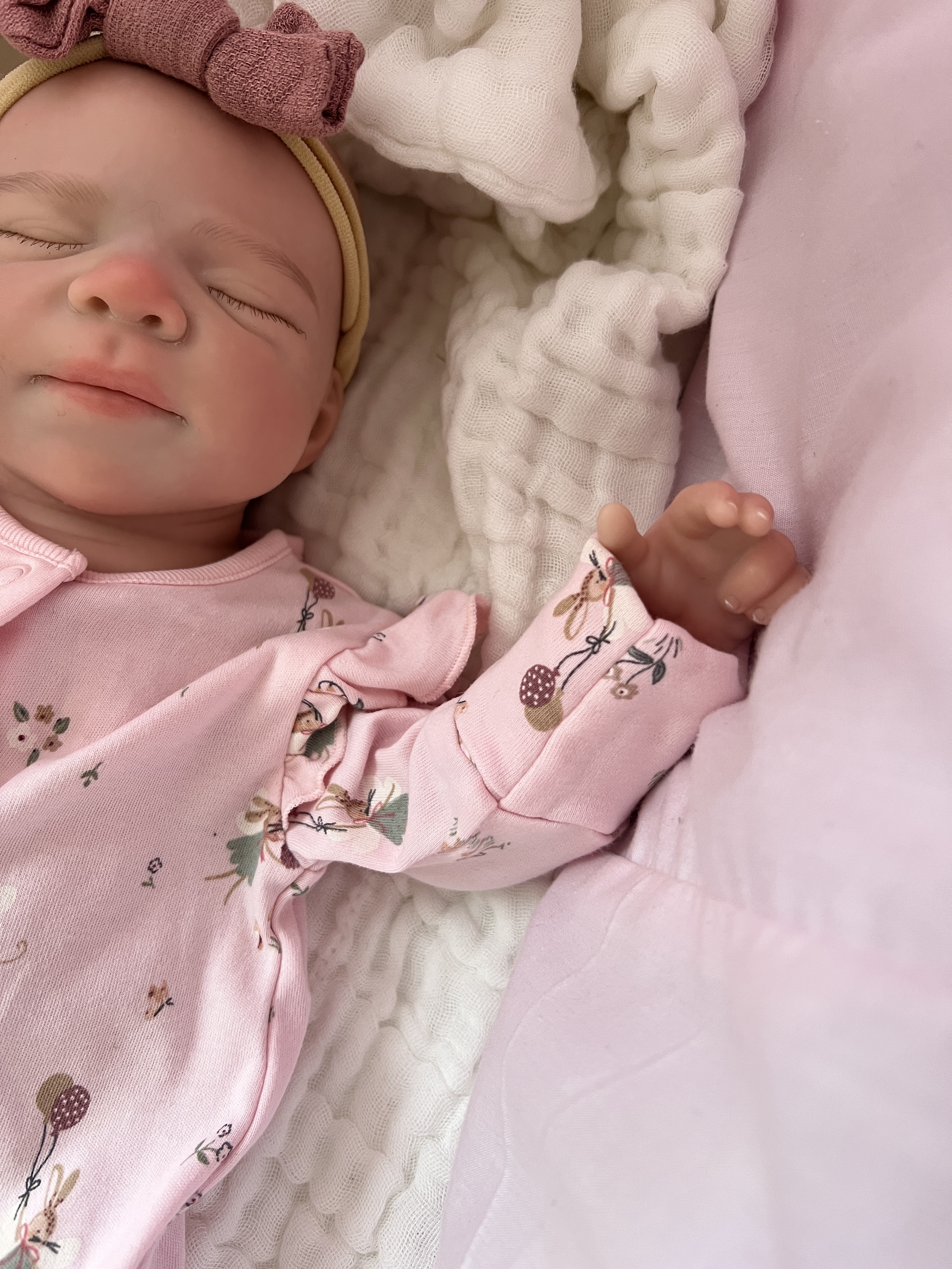 Realistic Silicone Baby Girl Doll – 45cm, Squishy & Floppy