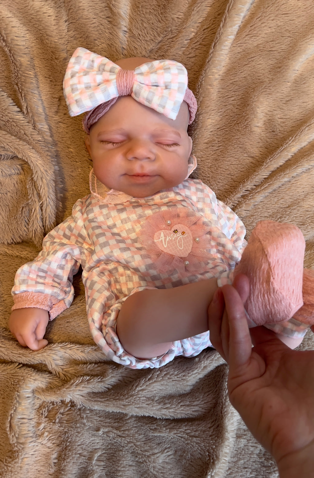 Realistic Silicone Baby Girl Doll – 47cm, Squishy & Floppy with Accessories