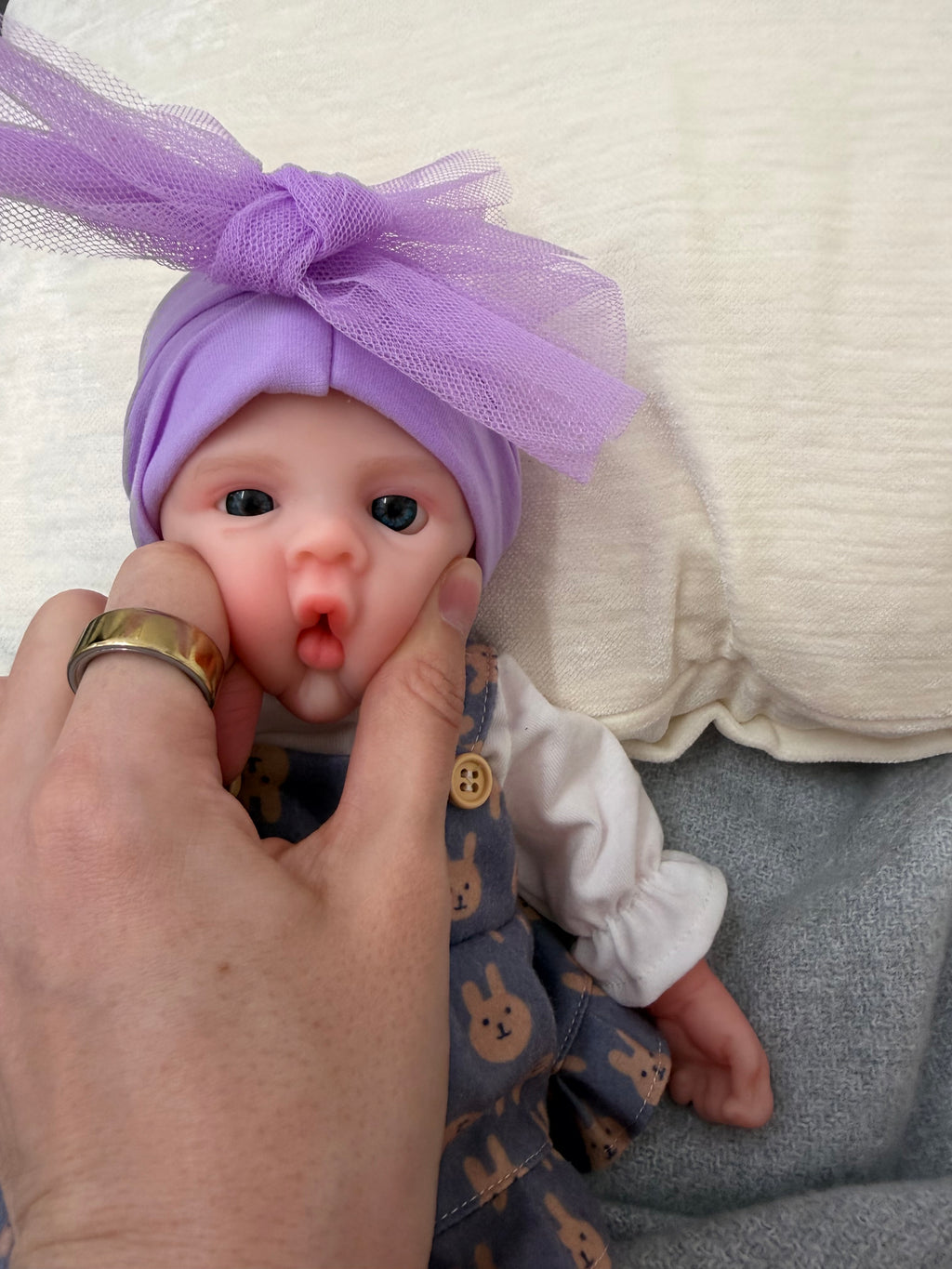 Mini KIM - Realistic 100% Silicone Reborn Baby Doll 33cm, Squishy & Floppy