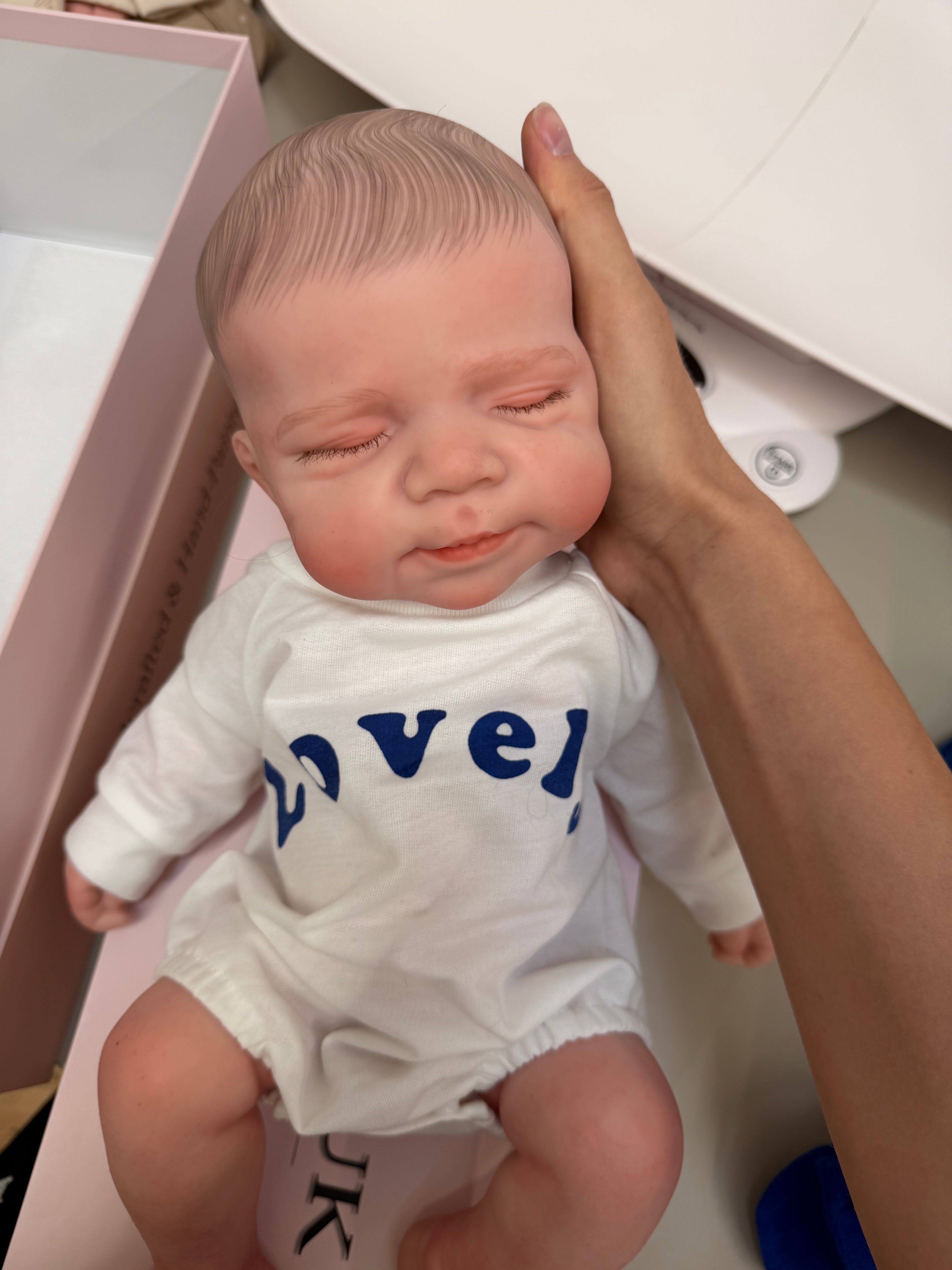 47cm Full Body Silicone Reborn Baby Boy with Painted Hair – JACK | Dollsy