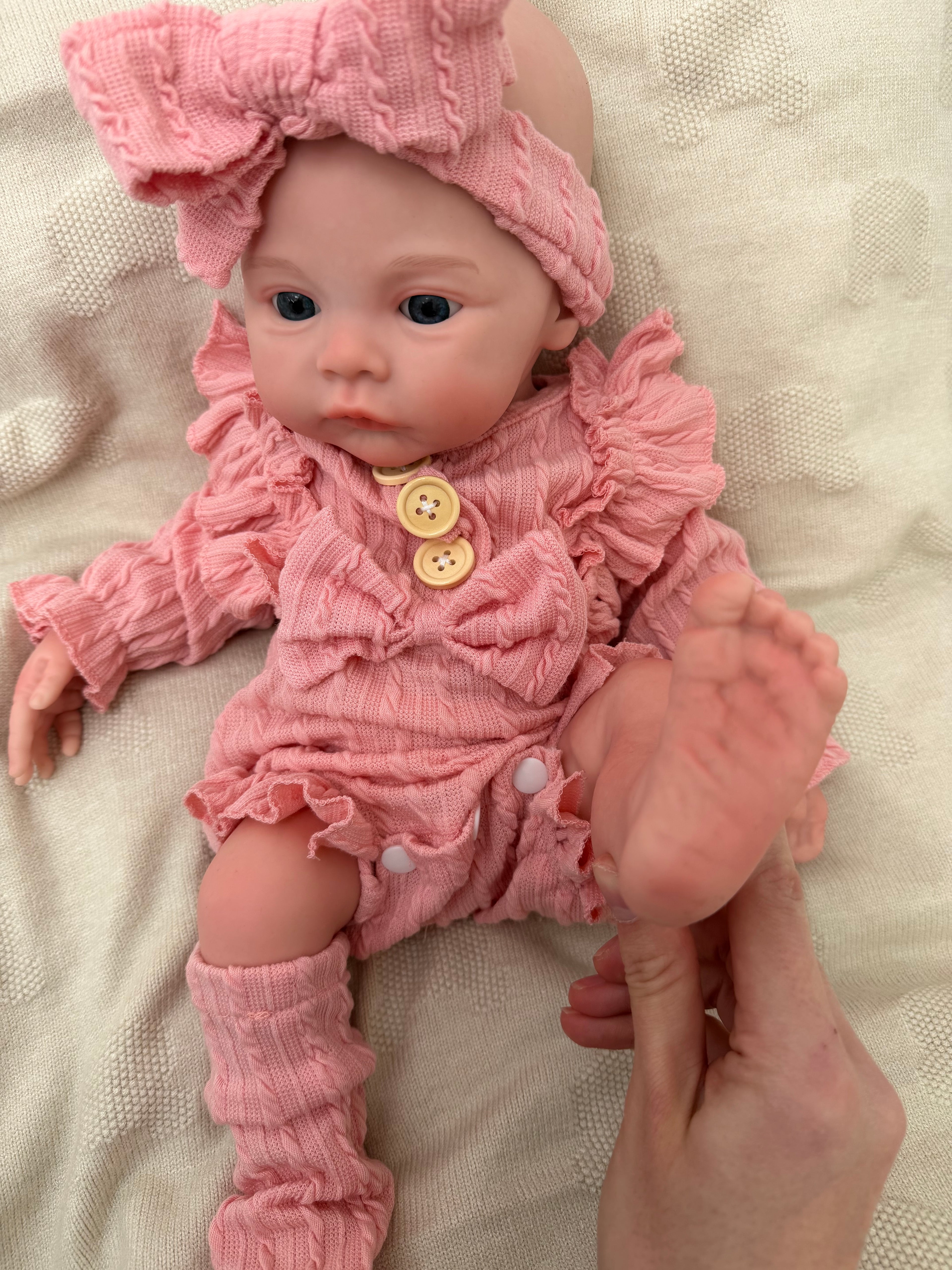 KIM - Realistic 100% Silicone Reborn Baby Doll 47cm, Squishy & Floppy