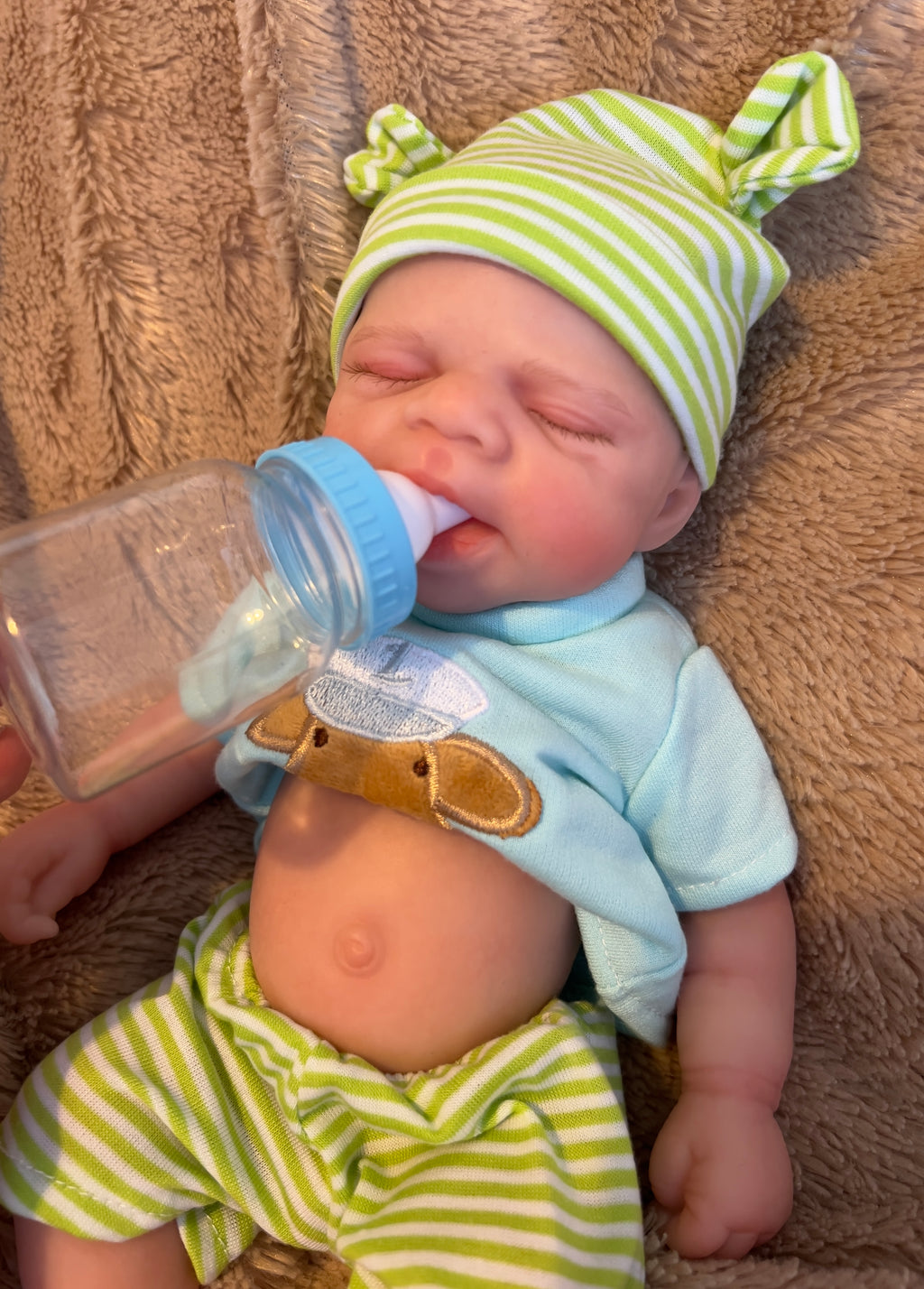 Realistic Silicone Baby Boy Doll – 33cm, Squishy & Floppy