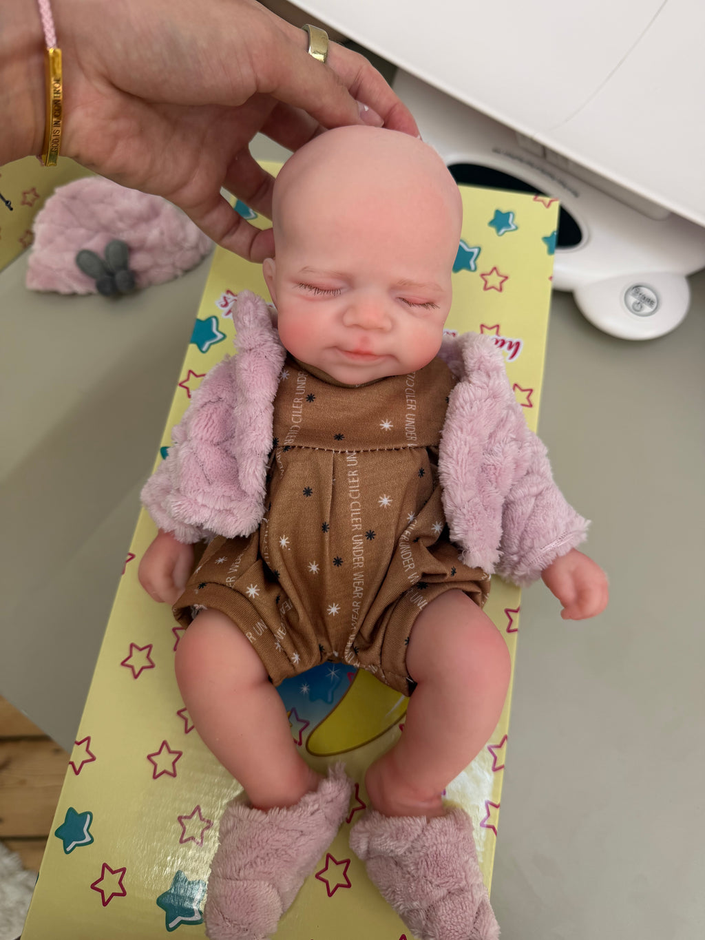 Mini MIA - Realistic 100% Silicone Reborn Baby Doll 33cm, Squishy & Floppy