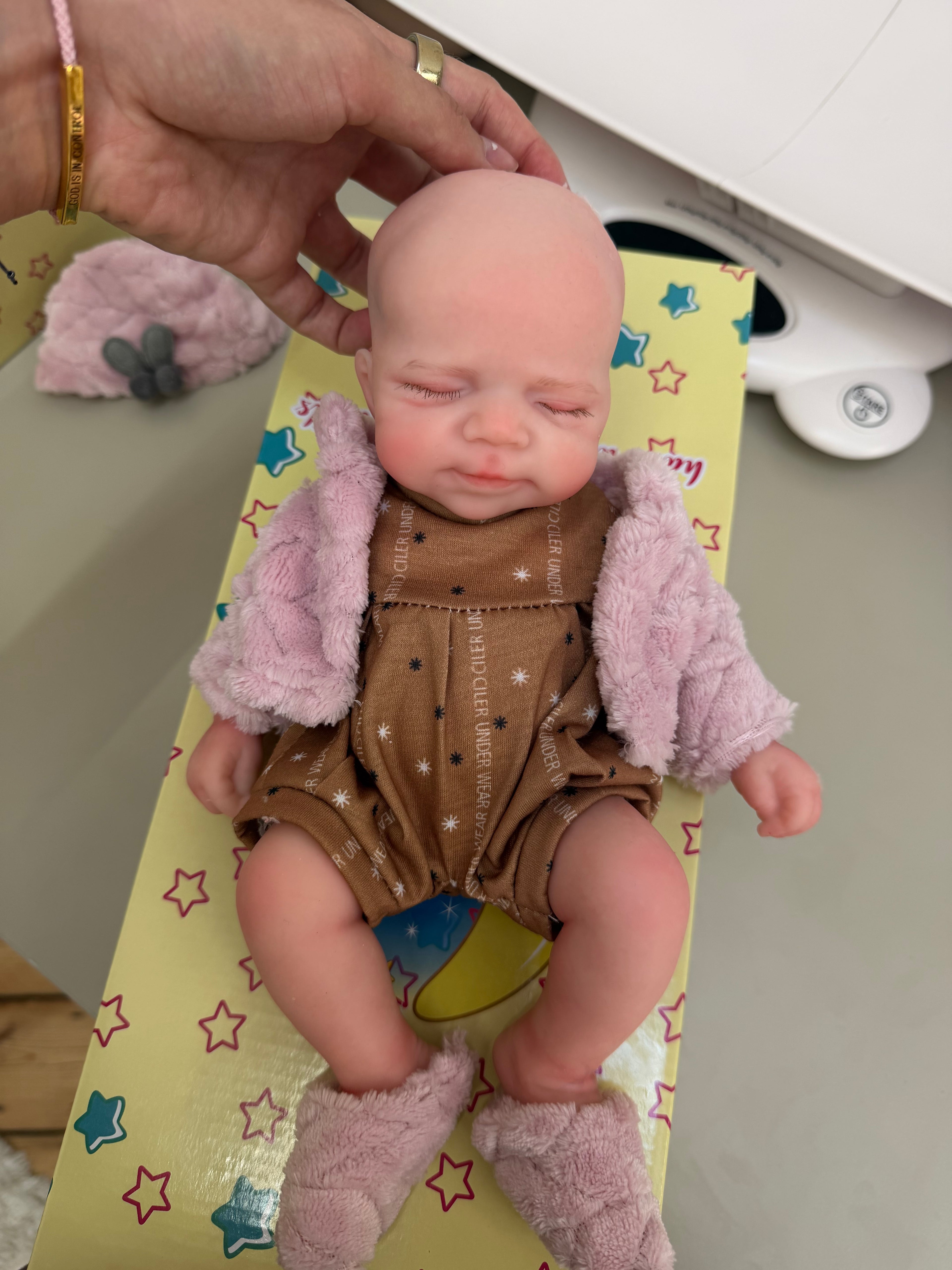 Mini MIA - Realistic 100% Silicone Reborn Baby Doll 33cm, Squishy & Floppy