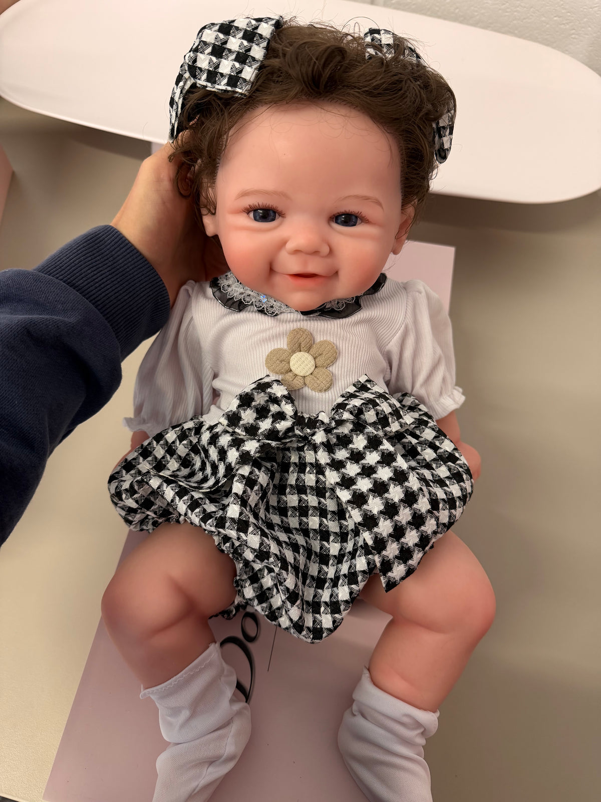 47cm Full Body Silicone Reborn Baby Girl with Rooted Nylon Hair – ROMI | Dollsy