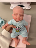 33cm Full Body Silicone Reborn Baby Boy – Mini JACK (with painted hair)| Dollsy