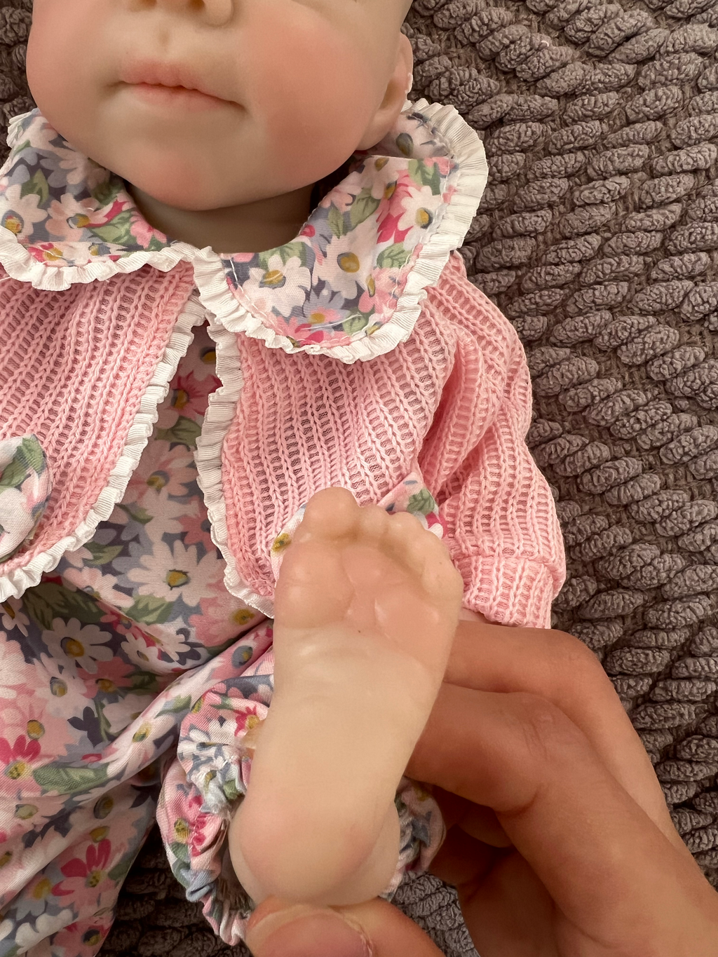 Realistic Silicone Baby Girl Doll – 33cm, Squishy & Floppy