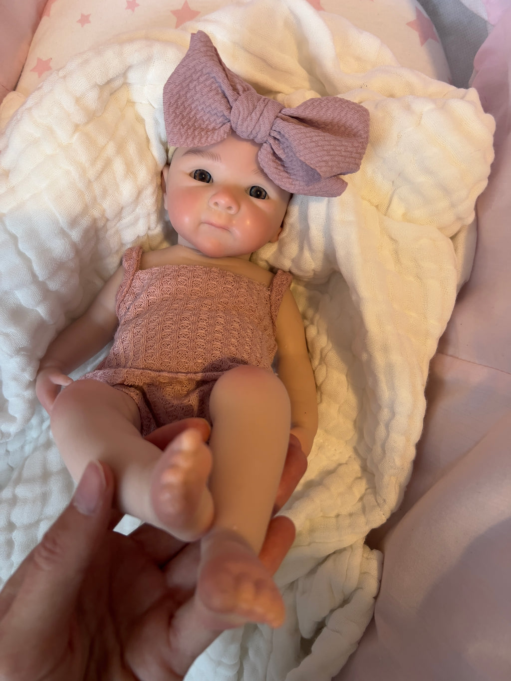 Realistic Silicone Baby Girl Doll – 33cm, Squishy & Floppy
