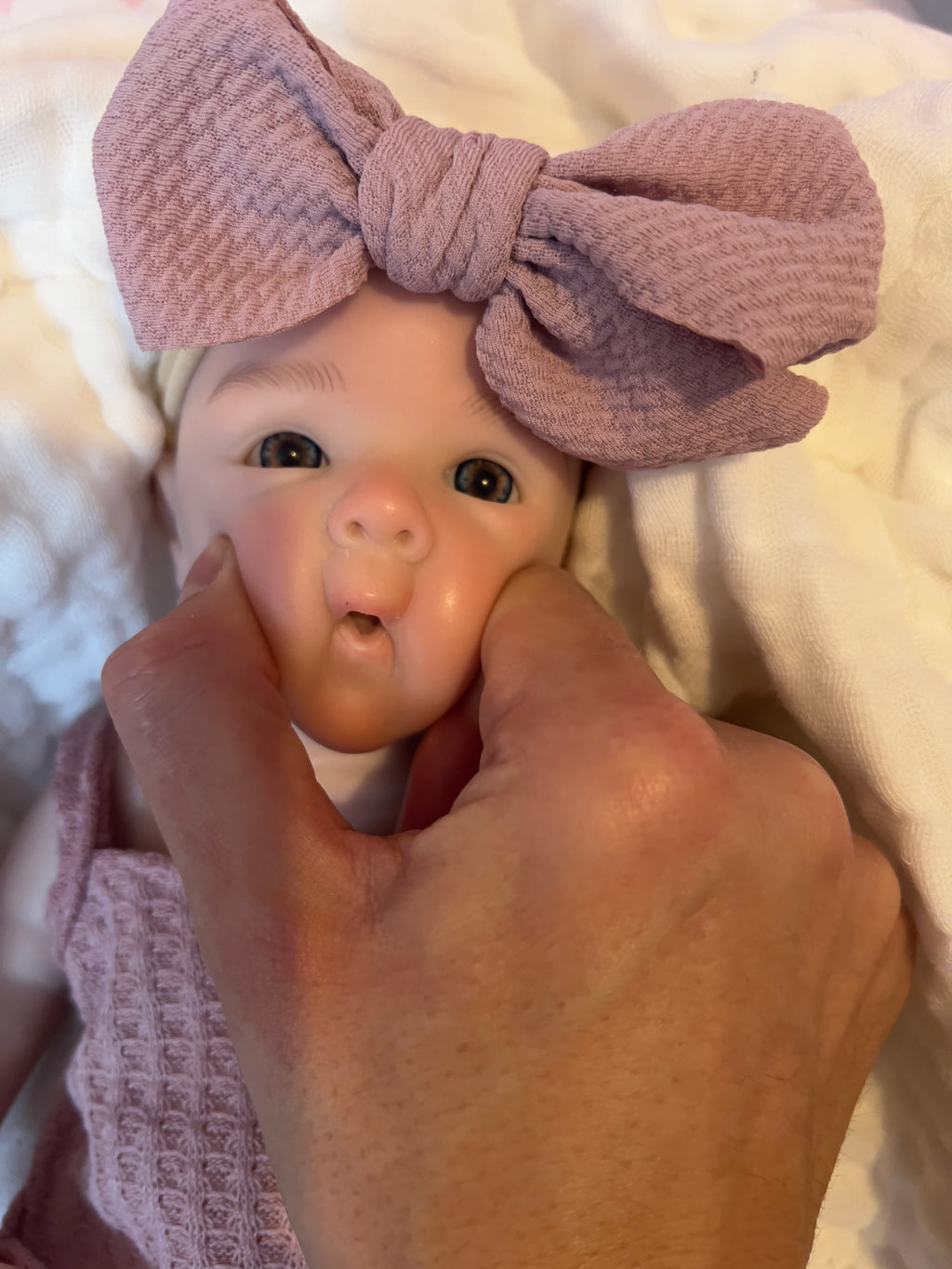 Realistic Silicone Baby Girl Doll – 33cm, Squishy & Floppy