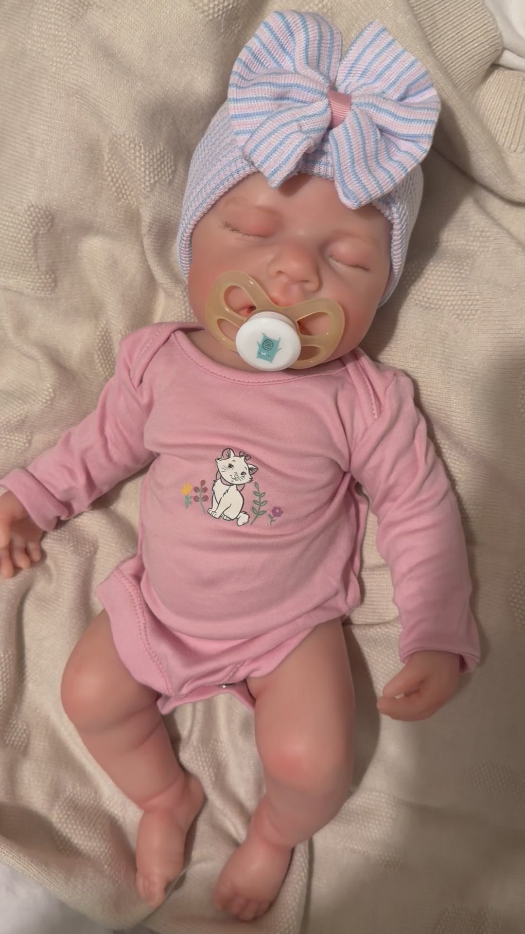 LUCINDA - Realistic 100% Silicone Reborn Baby Doll 47cm, Squishy & Floppy