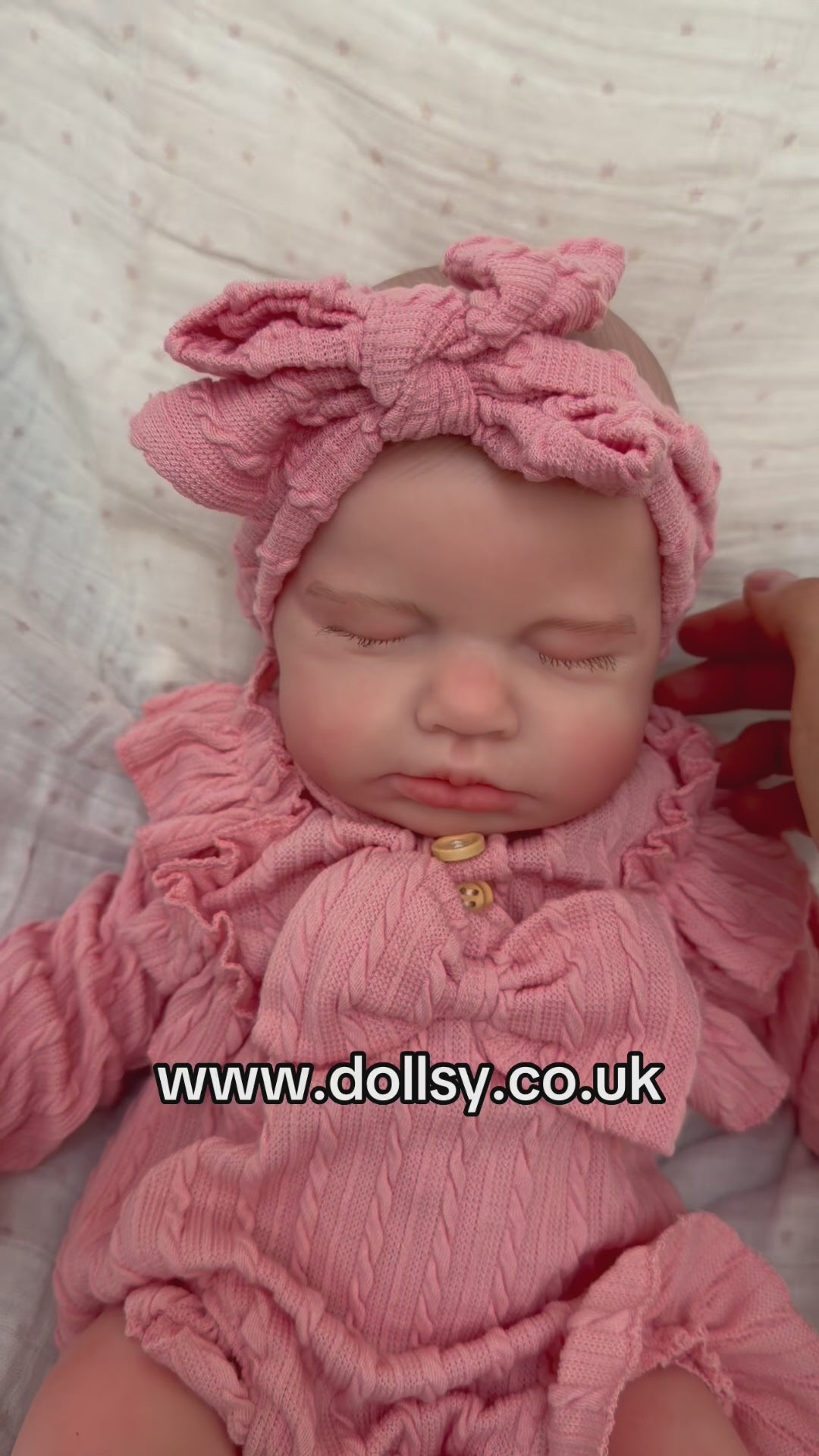 47cm Full Body Silicone Reborn Baby Girl with Painted Hair – Lucinda | Dollsy