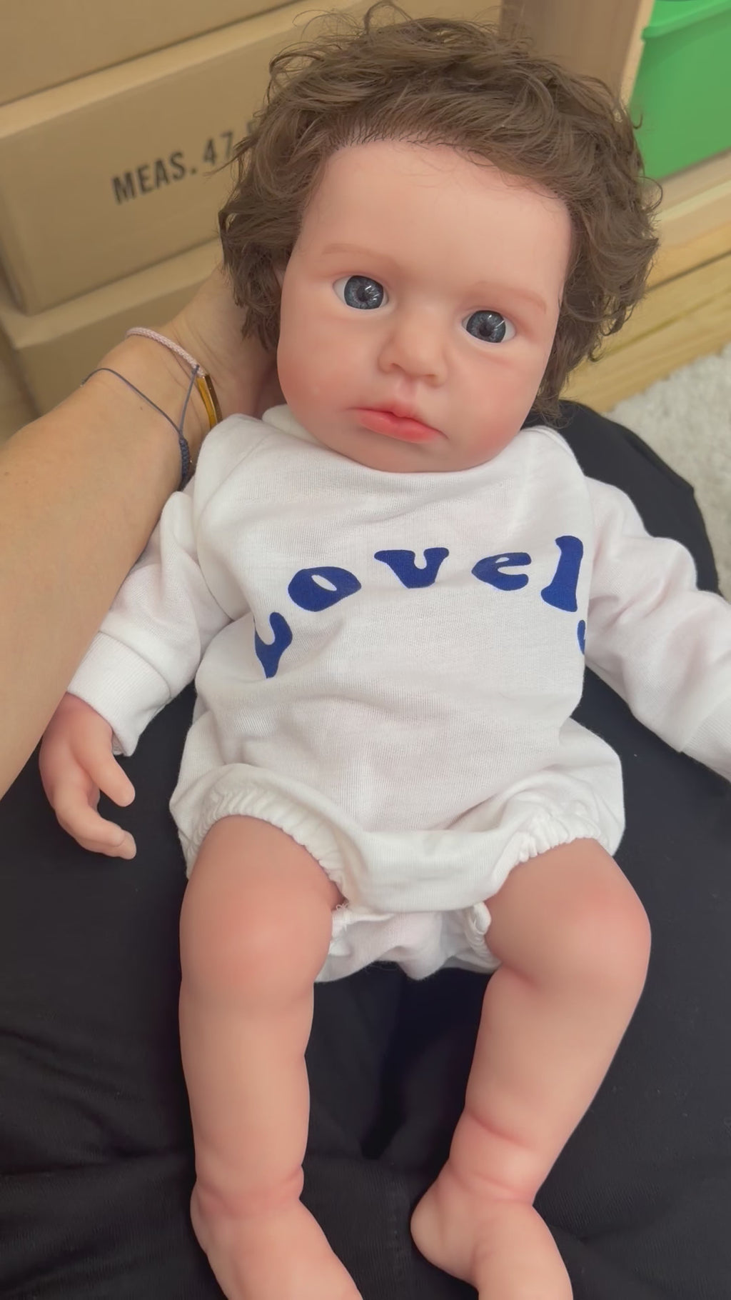 47cm Full Body Silicone Reborn Baby Boy with Hand-Rooted Nylon Hair – OLIVER | Dollsy