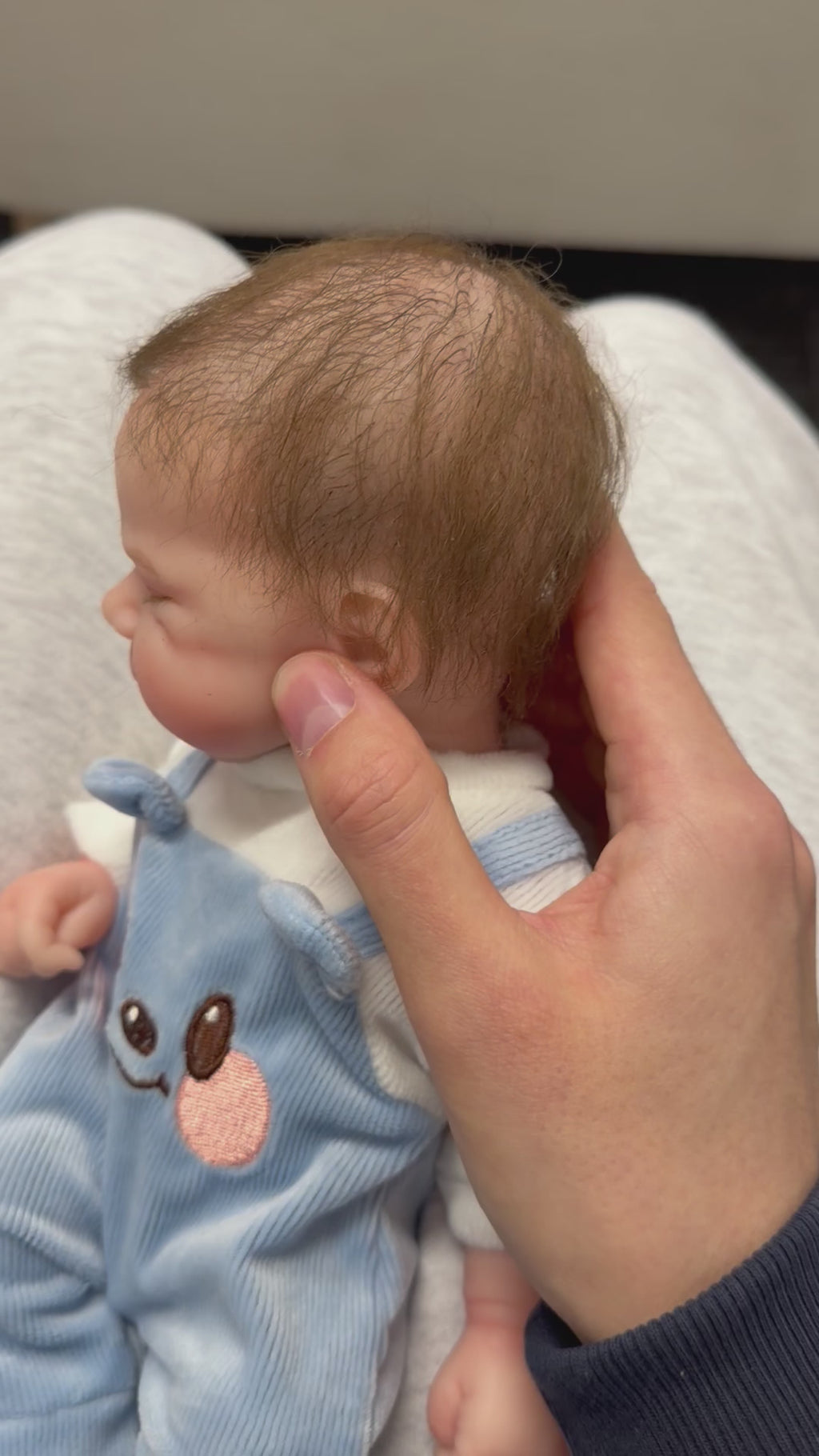 33cm Full Body Silicone Reborn Baby Boy with Hand-Rooted Mohair Hair – Mini JACK | Dollsy