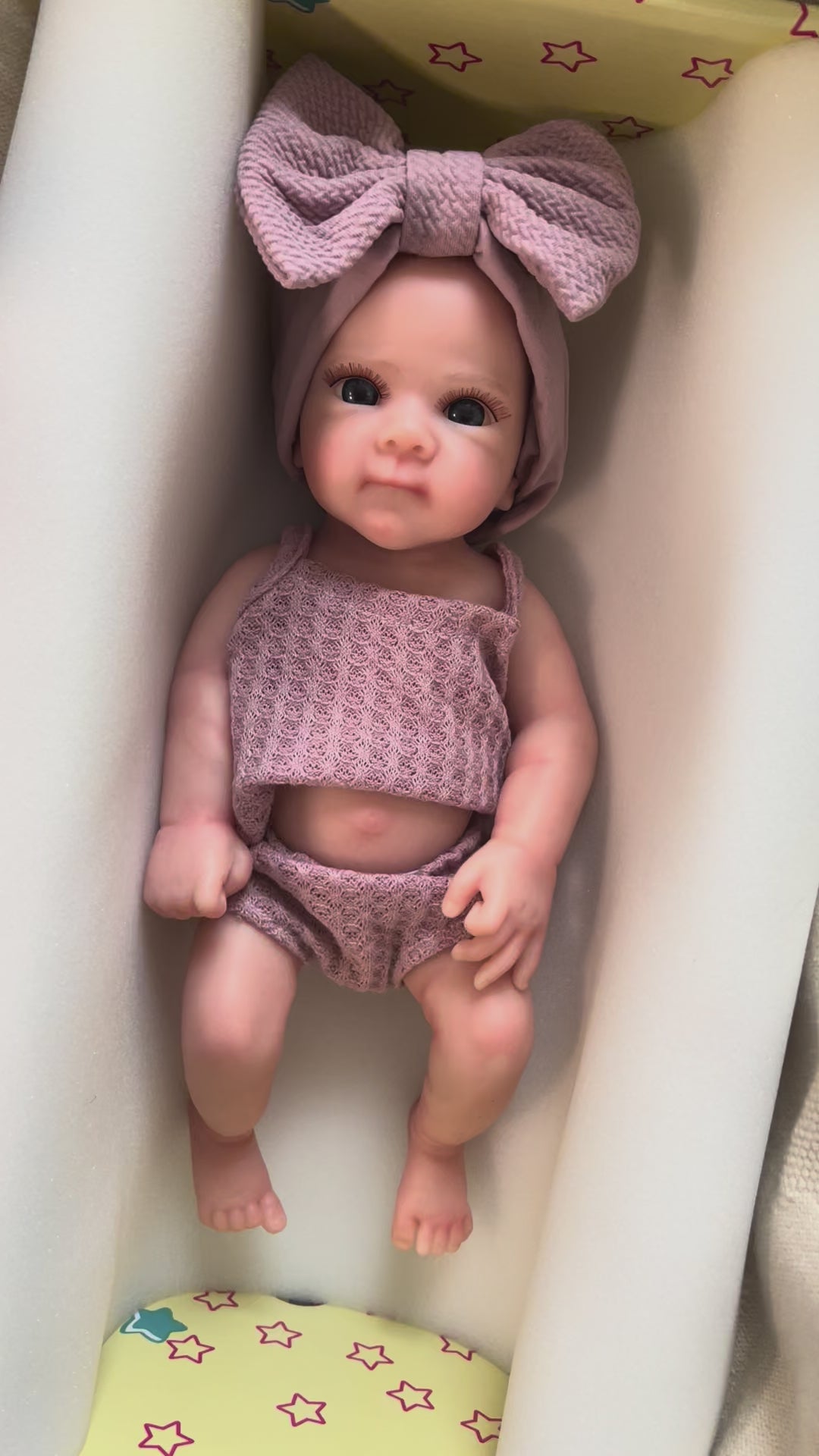 Mini AVA - Realistic 100% Silicone Reborn Baby Doll 33cm, Squishy & Floppy