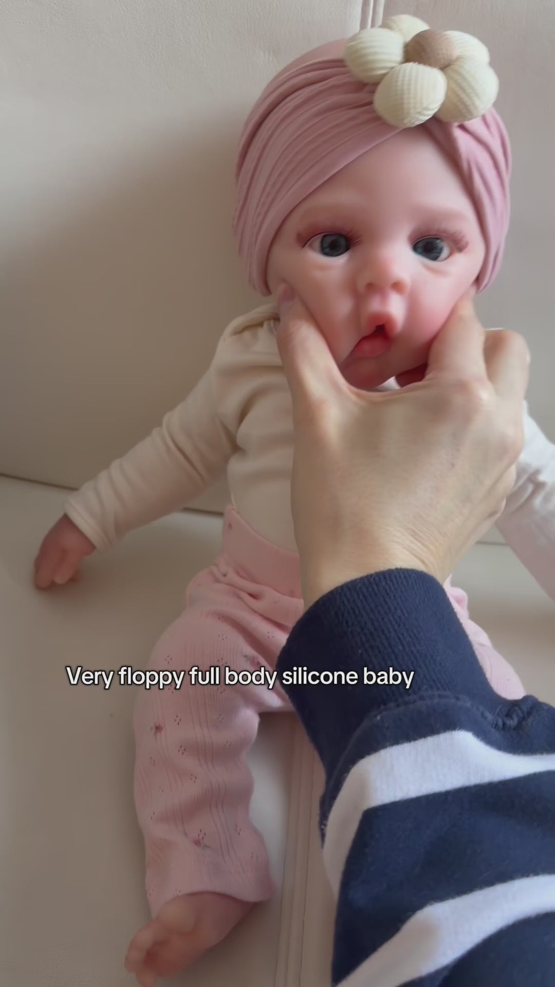KIM - Realistic 100% Silicone Reborn Baby Doll 47cm, Squishy & Floppy
