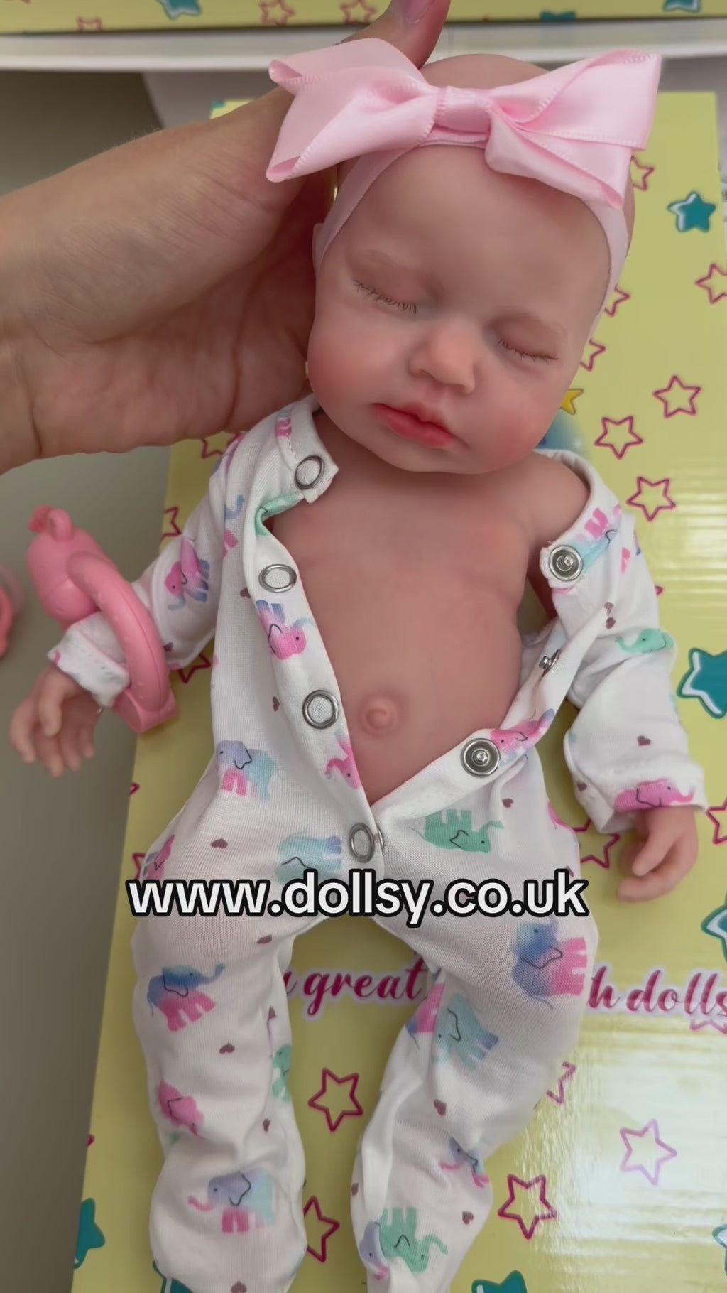 33cm Full Body Silicone Reborn Baby Girl – Mini LUCINDA | Dollsy